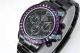 Swiss Replica Rolex Blaken Daytona Purple Crystal Bezel Black Watch 40MM (2)_th.jpg